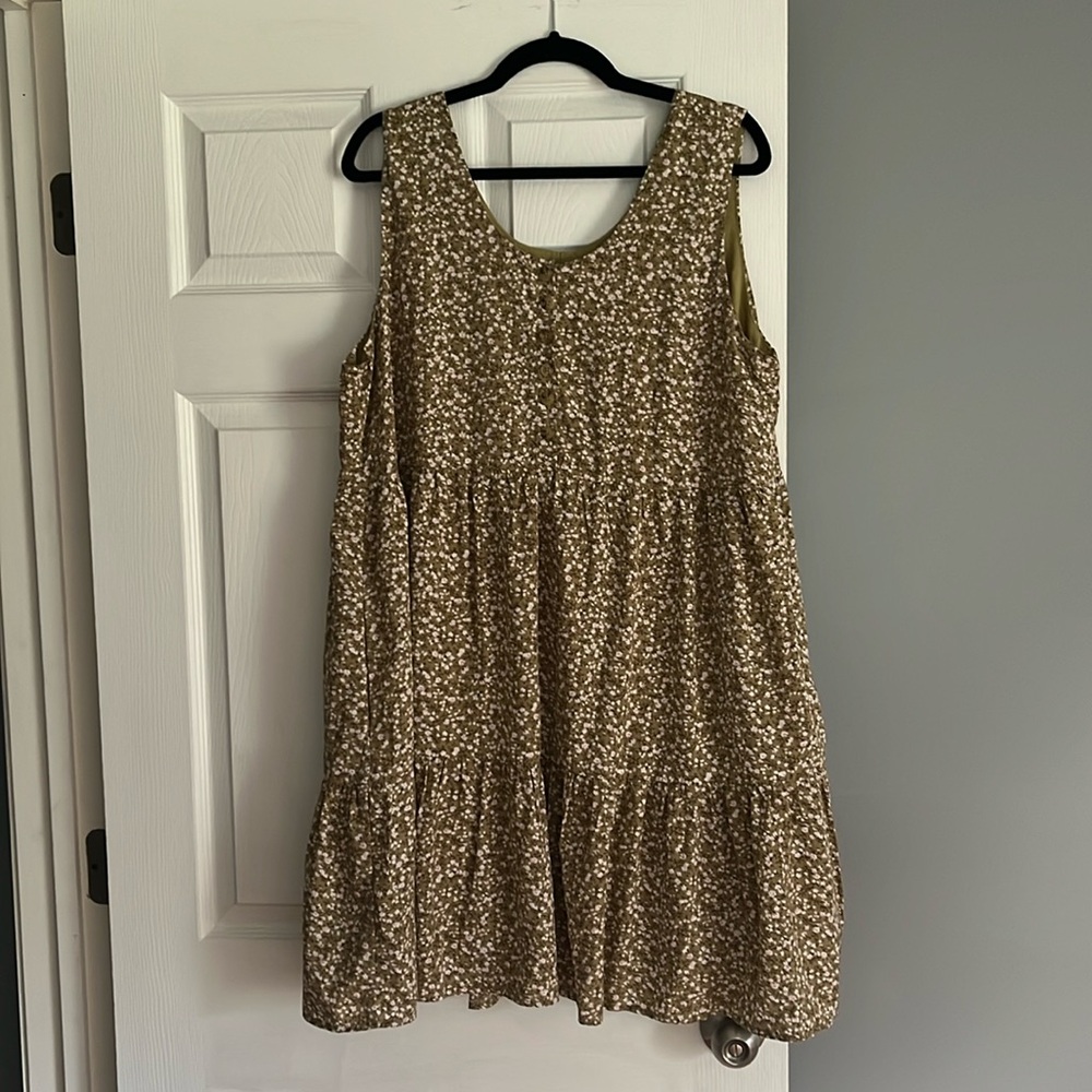 NWT Cotton Blue Floral Dress